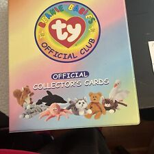 TY Beanie Babies Official Club Collectors Album & Trading Cards Just Under 400 C picture