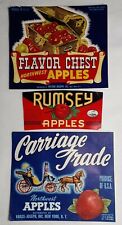 Vintage Original New York Virginia Apple Crate Labels picture