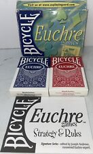 VTG Bicycle Double Deck Euchre Games 2 Decks W/Rules #605 Skat 600 Pinochle picture