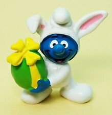 Easter Bunny Smurf 20496 1-Figure Green Easter Egg Yellow Bow picture