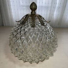 antique crystal bulb cover silver leif picture