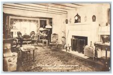 1932 Old Bennington Inn Living Room Interior Vermont VT RPPC Photo Postcard picture