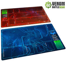 Android Netrunner LCG  Playmats Corp & Runner RED/BLUE set Fabric Rubber backed picture