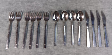 Lot of 14 American Airlines Stainless Oneida Flatware 4 Knives-4 Spoons-6 Forks picture