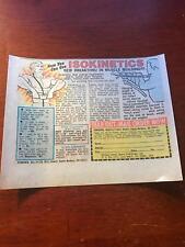 1974 VINTAGE 5X6.5 COMIC PRINT AD FOR POWEREX ISOKINETICS MUSCLE BUILDING ADVERT picture