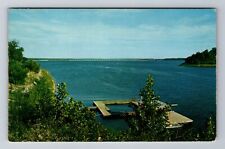 Langley OK-Oklahoma, Grand Lake, Grand Point Resort, Vintage Souvenir Postcard picture