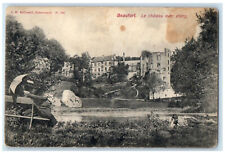 c1910 The Chateau With Pond Beaufort Ruined Castle in France Postcard picture