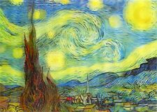Vincent Van Gogh - Starry Night - Motion - Lenticular Postcard picture