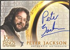 Peter Jackson LOTR The Two Towers Topps Signed picture