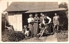 RPPC Postcard Family Portrait Men and Women with Tools c.1907-1914          2414 picture