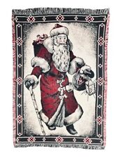 Christmas Vintage BEACON The Blanket Brand Santa Claus Blanket Tapestry 50