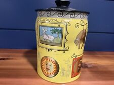 George W Horner England Beautiful VTG Decorative Metal Tin Metalware Container picture