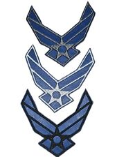 us air force patches 3pc Set 3●1/4×3●1/4inch Each picture