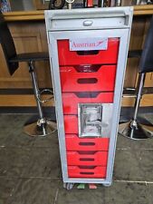 Austrian Airlines Aeroplane Trolley+7 X One. New,Aircraft Cart + 7 X Drawers New picture