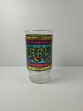 Vintage Arby's Restaurant Stained Glass Style 12 oz Glass Multi Colors picture