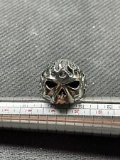 HARLEY DAVIDSON Stainless Steel MOD FLAMING SKULL RING Size 13 picture