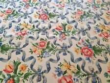 Vintage P/Kaufmann Upholstery Fabric by Boblyn Austin Floral Bouquets & Ribbons picture