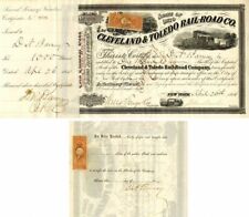 Cleveland and Toledo Rail-Road Co. Issued to and Signed by D.N. Barney - Autogra picture