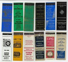 Lot of 12 Less Than Perfect Empty FS Matchbook NY Low telephone NYC Dukes Taft picture