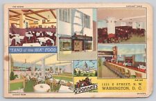 Vtg Post Card O'Donnell's Sea Grill, Washington, D.C. G358 picture