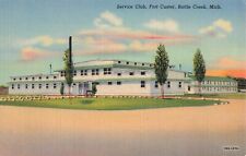 Battle Creek, Michigan Postcard Fort Custer Service Club  c 1941     Q1 picture