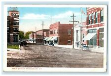 1919 View Of Main Street Storefront Middlebury Vermont VT Antique Postcard picture