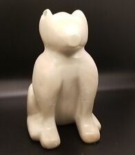6 inch White Soapstone Abstract Animal Carving picture