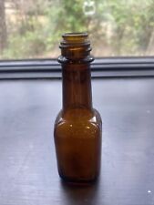 Small MAGGI Brown Amber Embossed (on All 4 Sides) Bottle- VTG- Hard To Find picture