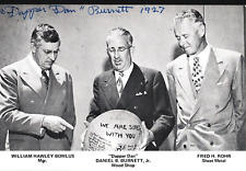 RARE Signed 1927 Dapper Dan Burnett Jr. Spirit of St Louis Builder Postcard picture