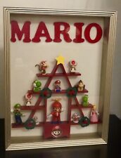 Mario Brothers Christmas Handmade -RARE-Tree Shadow Box picture