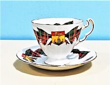 VINTAGE / BEAUTIFUL ADDERLEY BONE CHINA NEW BRUNSWICK TARTAN TEA CUP & SAUCER picture
