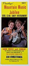 1977 Branson Missouri Presleys Mountain Music Jubilee Vintage Travel Brochure  picture