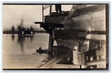 c1910's Broken Bridge After River Flood Yakima Washington WA RPPC Photo Postcard picture