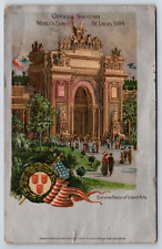 Worlds Fair 1904 Official Souvenir St Louis Missouri Palace Liberal Art Postcard picture