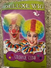 Halloween Clown Wig- Multicolored -One Size Brand New in Package picture