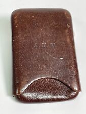 Leather Cigar Case Asprey London Monogrammed AMW picture