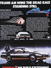 1983 Pontiac Trans Am Vintage The Lady In Black Rare 1 Page Original Print Ad picture