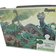 VTG 1977 Judy Instructor The Dinosaurs 20 Pieces Floor Puzzle 2' X 3' Complete picture