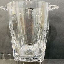 Bombay Company Heavy Crystal-Clear Glass Wine Cooler Ice Bucket w/Handles picture
