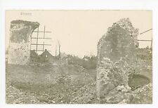 Woumen Beligium in Ruins RPPC Antique Diksmuide AK CPA Fotokarte WWI 1910s picture
