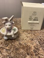 Lenox Easter Puppy In A Basket With Eggs Figurine Springtime Easter picture