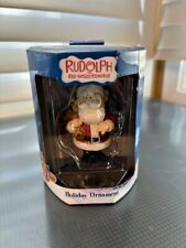 Enesco 1992 Rudolph the Red-Nosed Reindeer Santa with Presents Ornament New picture
