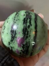 415g 75mm Large Natural Ruby in Zoisite Crystal Sphere Healing Ball Chakra picture