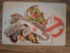 Ghostbusters Flaming Hot Rod Artwork 8x12 Metal Wall Sign picture