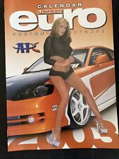 Lowrider Euro Magazine - 2003 WALL CALENDAR - Rare  - Import Cars -  Sexy Girls picture