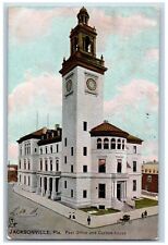 Jacksonville Florida Postcard Post Office Custom-House Raphael Tuck Sons c1909 picture
