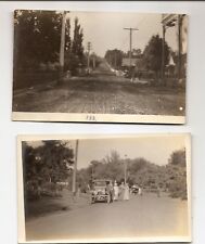 Vintage POSTCARDS 2 photo RPPC Road and Street scenes, car, etc 1910s-1920s? picture