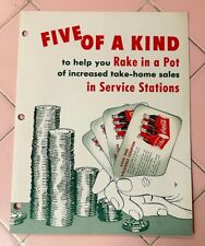 1950s Coca Cola Salesmen Manual 5 of Kind Give-Away Service Stations Coupon Coke picture