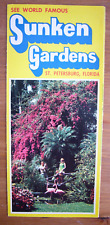 Sunken Gardens St. Petersburg Florida Tourist Leaflet/Brochure Mid 1970's picture