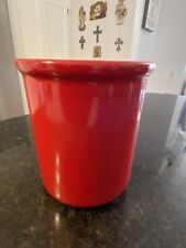 Vintage EMILE HENRY Christmas Red Utensil Holder Made In France Excellent Cond. picture